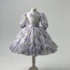 Short Flowery Lilac Dress